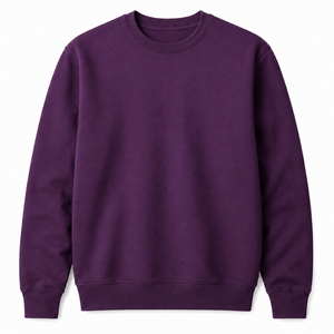 Sudadera de Cuello Redondo para Hombre, Color Marrón Sólido, Corte Regular, Manga Larga, Informal, de Forro Polar, para Invierno, con Estampado Digital, Transpirable - Product Image 2