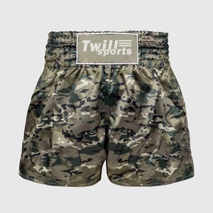 Pantalones Cortos Deportivos para Hombre, MMA, Kickboxing, Muay Thai, Poliéster/Algodón, Cintura Alta, Cierre con Cordón, Logotipo Frontal Personalizado - Product Image 1