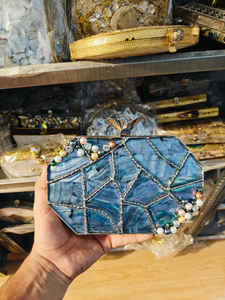 Pochettes en résine perlée-Motif de pierre Mode décontractée écologique de l'Inde - Product Image 3