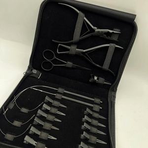 Alicate Removedor de Microeslabones Más Vendido, Kit de Herramientas para Extensiones de Cabello de Acero Inoxidable Negro Mate con Logotipo Personalizado, Peso 300g - Product Image 3