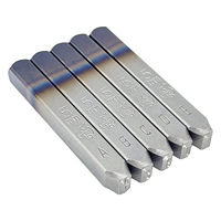 Jeu de poinçons lettres allemandes 5 mm A-Z 27 pièces DIN 1451 Cr-V 6150 HRC 58-62 Marquage profond Vente en gros OEM/ODM Taïwan