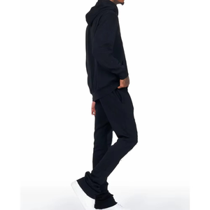 Women's Black Casual Drawstring <b>Pants</b> Full Length Solid Color <b>Spandex</b> Cotton Blend Breathable Regular Fit Spring Wear - Product Image 2