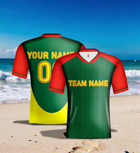 Camisetas de Fútbol Unisex de Manga Corta, Transpirables, de Malla de Alta Calidad, 100% Poliéster, con Estampado por Transferencia de Calor, Logotipo Personalizado, Deportivas - Product Image 3