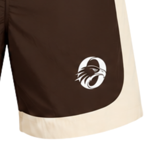 Shorts de sport neutres marron légers à séchage rapide avec taille élastique pour la course, l'entraînement et la gym – Bas de tenue personnalisés pour équipes - Product Image 5
