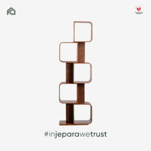Mustofa <b>Wooden</b> Bookshelf Display Rack Open Shelf for Living Room Cafe Hotel Indonesia Furniture Supplier - Product Image 4