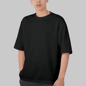เสื้อยืดโอเวอร์ไซส์สีดำพรีเมียมสำหรับผู้ชาย ผ้าคอตตอนหนา 240 GSM - Product Image 1