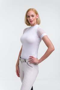 เสื้อขี่ม้าผู้ชายแขนสั้นเนื้อผ้านุ่ม น้ำหนักเบา ระบายอากาศได้ดี เหมาะสำหรับฝึกซ้อม  สามารถปรับแต่งได้ - Product Image 3