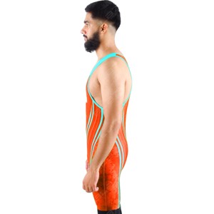 Traje de Lucha Libre Personalizado de Una Pieza |   Spandex Transpirable |   Logotipo Personalizado con Nombre de Equipo |   Sialkot Pakistán OEM - Product Image 4