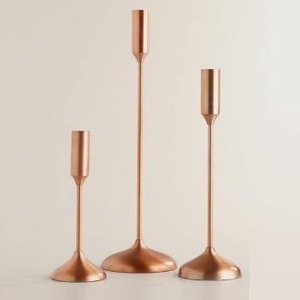ILAHI's Vintage <b>Brass</b> Handmade Tapered <b>Candlestick</b> <b>Holder</b> Embossing Printing Design 1 Color High Quality Heat Resistant - Product Image 2