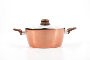 Casserole de luxe antiadhésive avec revêtement renforcé au titane, cœur en aluminium de qualité supérieure, couvercle en verre trempé et poignée confortable - Product Image 3