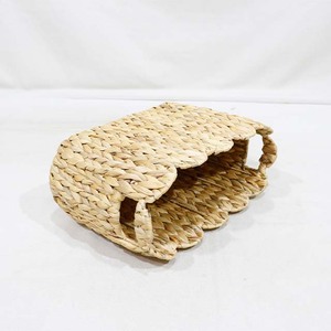 Panier de rangement rectangulaire en jacinthe d'eau naturelle, le mieux noté, écologique, rustique, organisateur polyvalent - Product Image 3