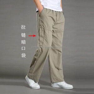 Summer Trending Fashion New Men Jogger Pantalon personnalisé léger et décontracté pour hommes 100% Pantalon <span class=keywords><strong>cargo</strong></span> en coton biologique - Product Image 3