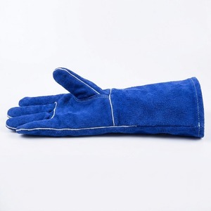 Guantes de Seguridad para Soldadura de Cuero Reforzado Industrial de Primera Calidad con Puño Largo y Protección Antichispas - Product Image 2