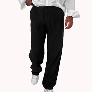 Pantalons personnalisés décontractés, pantalons amples, joggings à jambes larges, pantalons cargo Y2K de haute qualité, pantalons surdimensionnés empilés, écologiques et respirants - Product Image 4