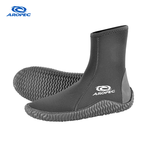 Botas de Buceo Aropec de Neopreno de 5mm con Cierre YKK # 8 cremalleras y suela de goma U3 duradera - Equipo profesional para deportes acuáticos OEM/ODM - Product Image 1
