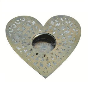 Bougeoir votif en fer avec finition argentée pour l'éclairage de la décoration de la maison et d'autres bocaux de bougeoirs - Product Image 2