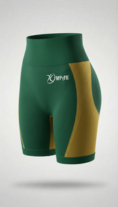 กางเกงขาสั้นออกกำลังกายสำหรับผู้หญิง ผ้าไนลอน/คอตตอน ระบายอากาศได้ดี ยกกระชับสะโพก เอวสูง ไร้ตะเข็บ เหมาะสำหรับโยคะและสวมใส่ลำลอง - Product Image 4