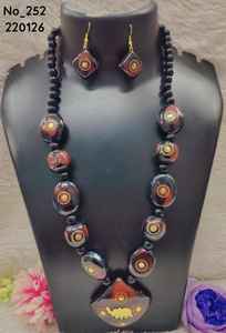 Collar de Cuentas de Aleación Hecho a Mano, Diseño Geométrico Grueso y Moderno, Joyería de Declaración para Regalo - Product Image 3