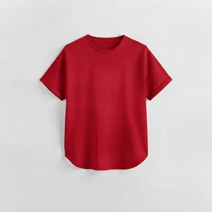 เสื้อยืดคอกลมผู้หญิง แขนสั้น ทรงปกติ ผ้าเจอร์ซีย์ลำลอง ผ้าฝ้าย 100% ผสมสแปนเด็กซ์ ติดกระดุม ฤดูใบไม้ผลิ ฤดูร้อน สีเขียว สีขาว - Product Image 5