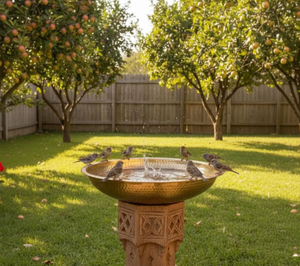 อ่างอาบน้ำนกเหล็กตกแต่งสวน รูปทรงสัตว์ทันสมัย ผิวเคลือบโลหะ ติดตั้งง่าย ทำความสะอาดง่าย แบบตั้งพื้น ลดราคาพิเศษ - Product Image 5