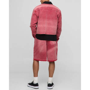 Chaqueta Bomber de Mezclilla para Hombre, Chaqueta Casual con Cierre, Fabricante Mayorista de Moda - Product Image 5