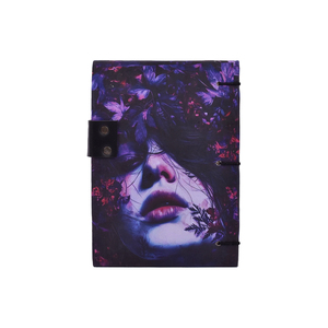 A5 Gothic Art <b>Notebook</b> Abstract Face Design with Metal Lock 100 Pages | Handmade Paper Journal Creative <b>Diary</b> Eco Friendly Gift - Product Image 3