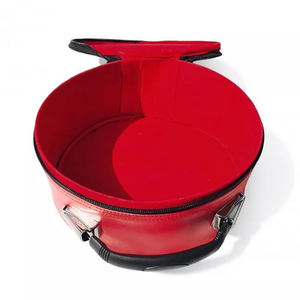 Sombrero Masónico Shriner Rojo con Emblema de Estrella Dorada en Estuche de Cuero Rojo, Ligero, de Forma Redonda, Bordado, Artesanía Navideña - Product Image 3