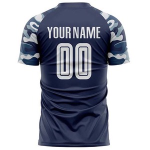Camiseta de Fútbol Corta Sublimada Personalizada de Alta Calidad al por Mayor, Transpirable, Ligera, de Secado Rápido, 100% Poliéster, Unisex para Adultos - Product Image 2