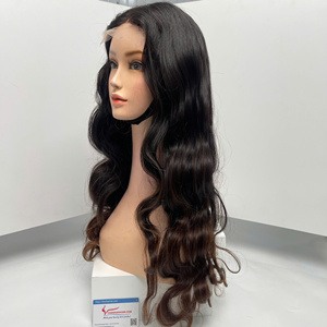 Perruque en cheveux humains ondulés tendance, 13x4 dentelle frontale, cheveux vierges vietnamiens bruts, pré-épilés - Product Image 2