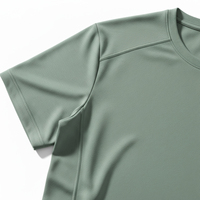 T-shirt de sport pour homme, coupe ajustée, tricoté, antibactérien, personnalisable, résistant aux odeurs, séchage rapide, respirant