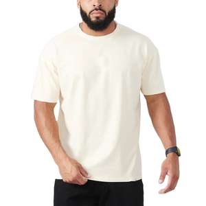 Camiseta 100% algodón para hombre, corte holgado, estampada, camiseta básica para entrenamiento, fitness, gimnasio, talla grande para hombre 2026 OEM - Product Image 1