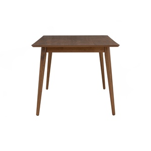 Table à manger en placage de noyer de qualité supérieure avec pieds en bois massif, table rectangulaire moderne pour café et maison de luxe - Product Image 4