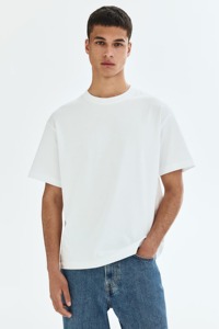 Custom <b>White</b> Colour Heavyweight 240GSM 100% Cotton Men Oversized T-Shirt Drop Shoulder Streetwear Blank <b>Tees</b> - Product Image 2