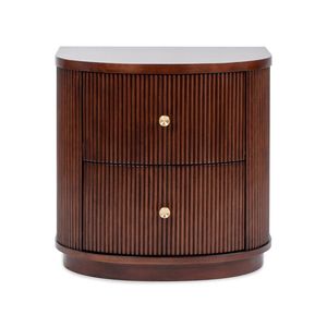Tavolino Laterale in Legno di Faggio Noce Scuro con 2 Cassetti da 24 Pollici per Comodini, Edizione San Valentino - Product Image 5