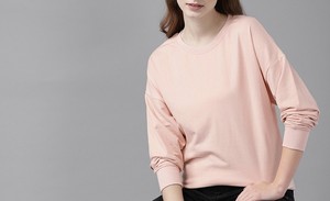 Sudadera Oversize para Mujer, Corte Holgado, Manga Larga, Mezcla de Algodón Suave, Top Informal para Uso Diario, Logotipo Personalizado, Venta al Por Mayor - Product Image 3