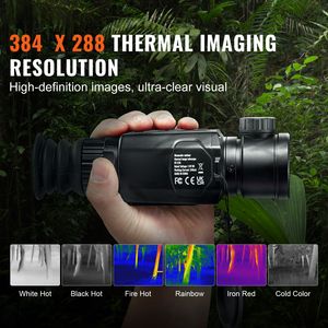 กล้องถ่ายภาพความร้อนแบบตาเดียว ซูม 1X 8X หน้าจอ OLED 0.39 นิ้ว กล้องมองกลางคืนสำหรับล่าสัตว์ - Product Image 2
