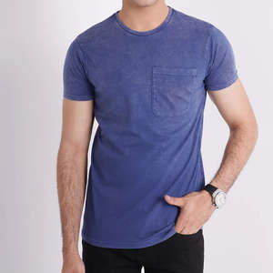 Camiseta de 250 g/m² con lavado ácido en los hombros, logotipo bordado, lavado con spray, camiseta personalizada con lavado ácido, 100% algodón, camiseta vintage - Product Image 4