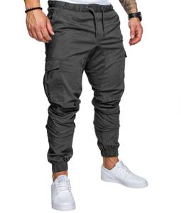 Pantalones Jogger Cargo Ligeros de Algodón 100% para Hombre, al por Mayor, Elásticos, para Fitness, Pintor, con Logotipo Personalizado, Lisos, para Correr, de Pista - Product Image 2