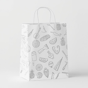 Bolsa de Papel Textil Cuadrada Pequeña para Compras, Diseño Compacto para Accesorios, Relojes, Pequeños Artículos Electrónicos y Regalos Delicados - Product Image 2