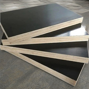 Vietnamese Manufacturer's Heavy-Duty E1 Phenolic <b>Board</b> <b>Black</b> Film Faced Plywood Rubber Core Eco-Friendly Reusable 6-8 Times - Product Image 1
