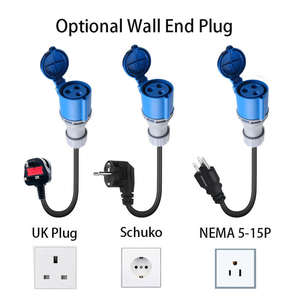 Enchufe Rojo Schuko CEE de la UE, Enchufe Hembra de 5 Pines, 16 A, 7 kW, 3,5 kW, 1 Fase, Adaptador de Cargador EV Portátil ZSWINNER, 110-240 V, Cable de 0,5 m, Nuevo - Product Image 3