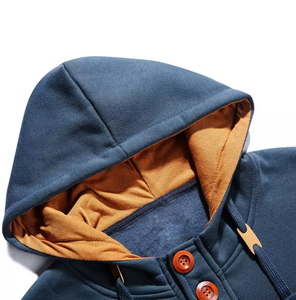 Sudaderas con Capucha para Hombre con Logotipo Personalizado, Precio Económico, Color Sólido, Sudadera con Capucha, Venta Directa de Fábrica, Sudadera Masculina de Moda Otoñal - Product Image 2