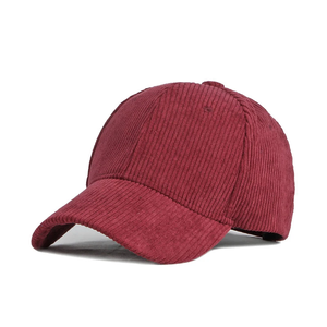 Gorra de béisbol de pana de color sólido para otoño e invierno, para hombre y mujer, gorra sencilla de color sólido con visera para mayor calidez. - Product Image 2
