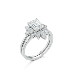 แหวนมอยซาไนต์ แหวนแฟชั่น มรกต เพชรเลี้ยงในห้องปฏิบัติการ ทองคำแท้ 14K 18K แหวนหมั้น แหวนแต่งงานวินเทจ แหวนสวยหรู - Product Image 2