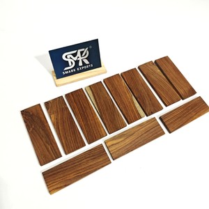 Premium Rosewood Knife Handle Scales Sanded Smooth <b>Sandblasted</b> for Custom Knife Making Craft Handles DIY Projects - Product Image 1