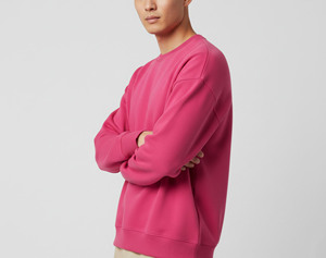 เสื้อสเวตเชิ้ตคอกลมผู้ชายผ้าฝ้าย 310 GSM แบบวินเทจฟอกสี พิมพ์ลายตามสั่ง สไตล์สตรีทแวร์ - Product Image 3