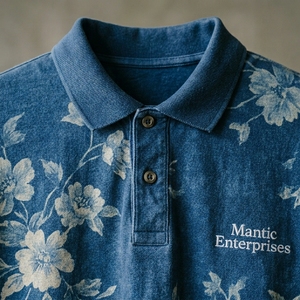 เสื้อเชิ้ตคอเต่าแขนสั้นผู้ชาย ผ้าสแปนเด็กซ์/โพลีเอสเตอร์ ทอแบบแจ็คการ์ด น้ำหนัก 320 กรัม ลายเรียบ ระบายอากาศได้ดี และเป็นมิตรกับสิ่งแวดล้อม - Product Image 5