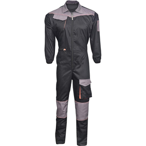 Overoles Negros de Poliéster para Hombre, Ropa de Trabajo Informal de Color Sólido, Ropa de Invierno de 220 g, Teñido Liso - Product Image 1