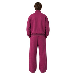 Ensembles de survêtements pour hommes avec sweat-shirt à demi-zip entièrement orné de strass et pantalon de jogging, en molleton 100% coton, vente en gros, sweats à capuche personnalisés style streetwear - Product Image 4