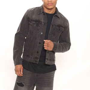Abrigo cortavientos de invierno de moda para hombre, chaqueta vaquera de Primavera de Algodón 100% con estilo de moda de mezclilla rasgada - Product Image 2